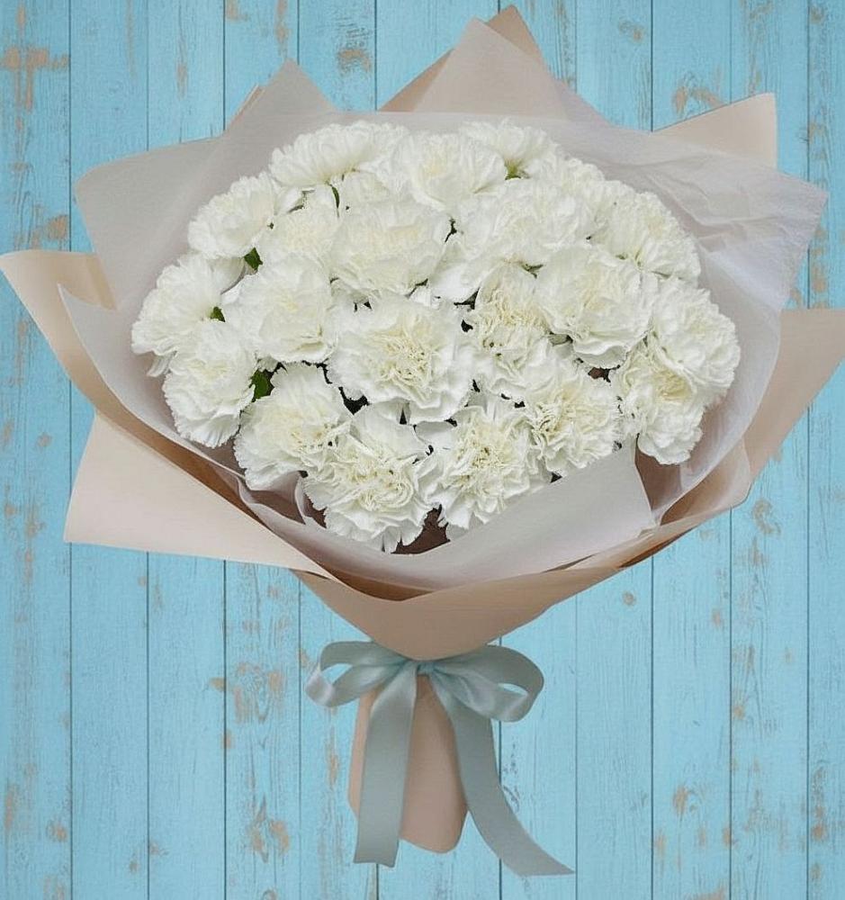 Букет цветов из: Гвоздики в Аксай