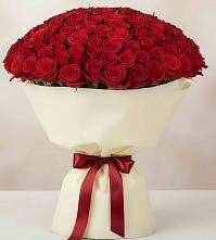 Букет 101 Красная роза Милано в Аксай