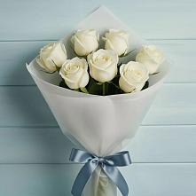 Букет 7 Белых роз Эдлесс Лав #REPLACE_PRED# Аксай