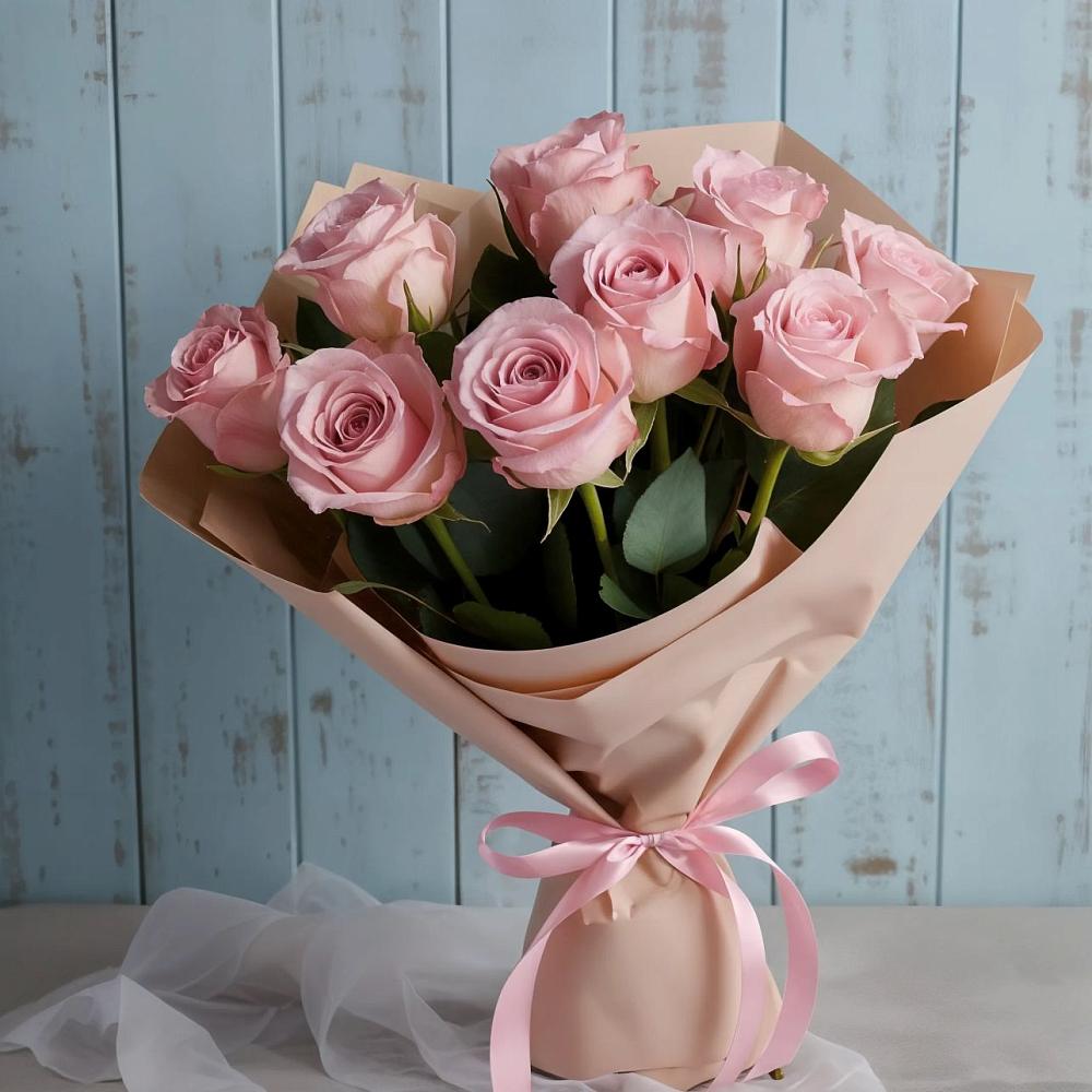 Букет цветов из: Розы в Аксай