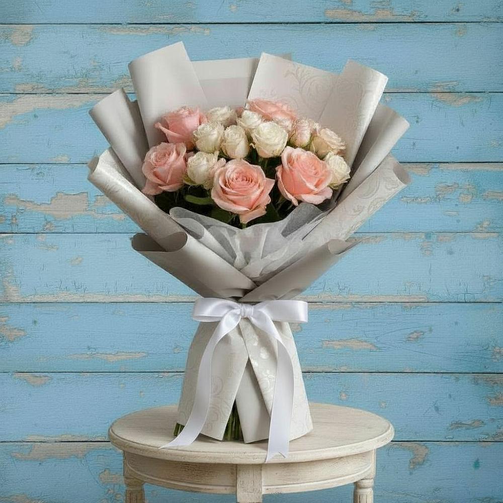 Букет цветов из: Розы в Аксай