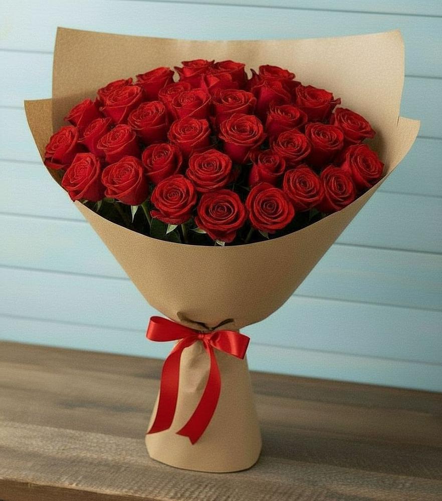 Букет Красные розы Милано в Аксай