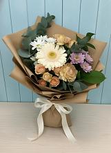 Букет цветов из:  Герберы и Хризантемы в Аксай