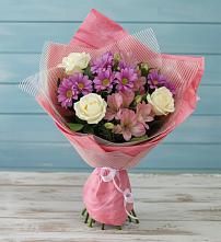 Букет цветов из:  Герберы #REPLACE_PRED# Аксай