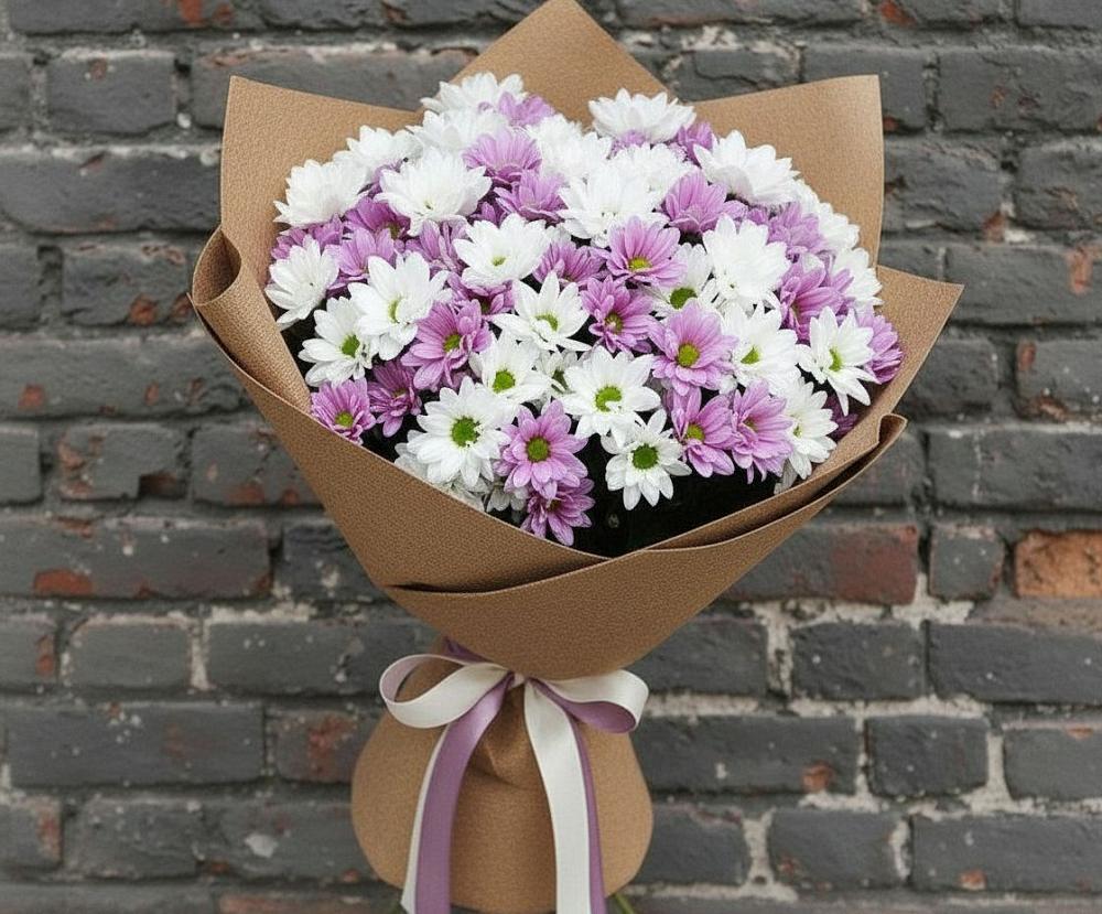 Букет цветов из: Хризантемы в Аксай