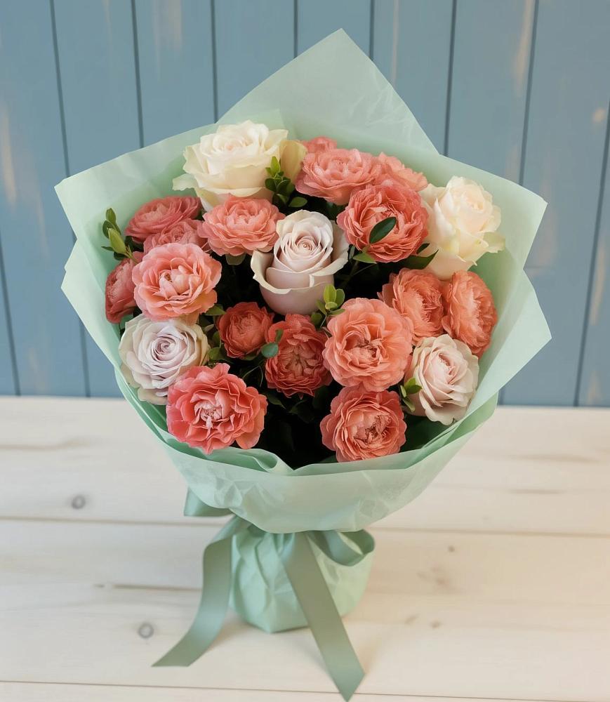 Букет цветов из: Розы в Аксай