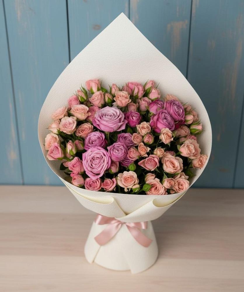 Букет цветов из: Розы в Аксай