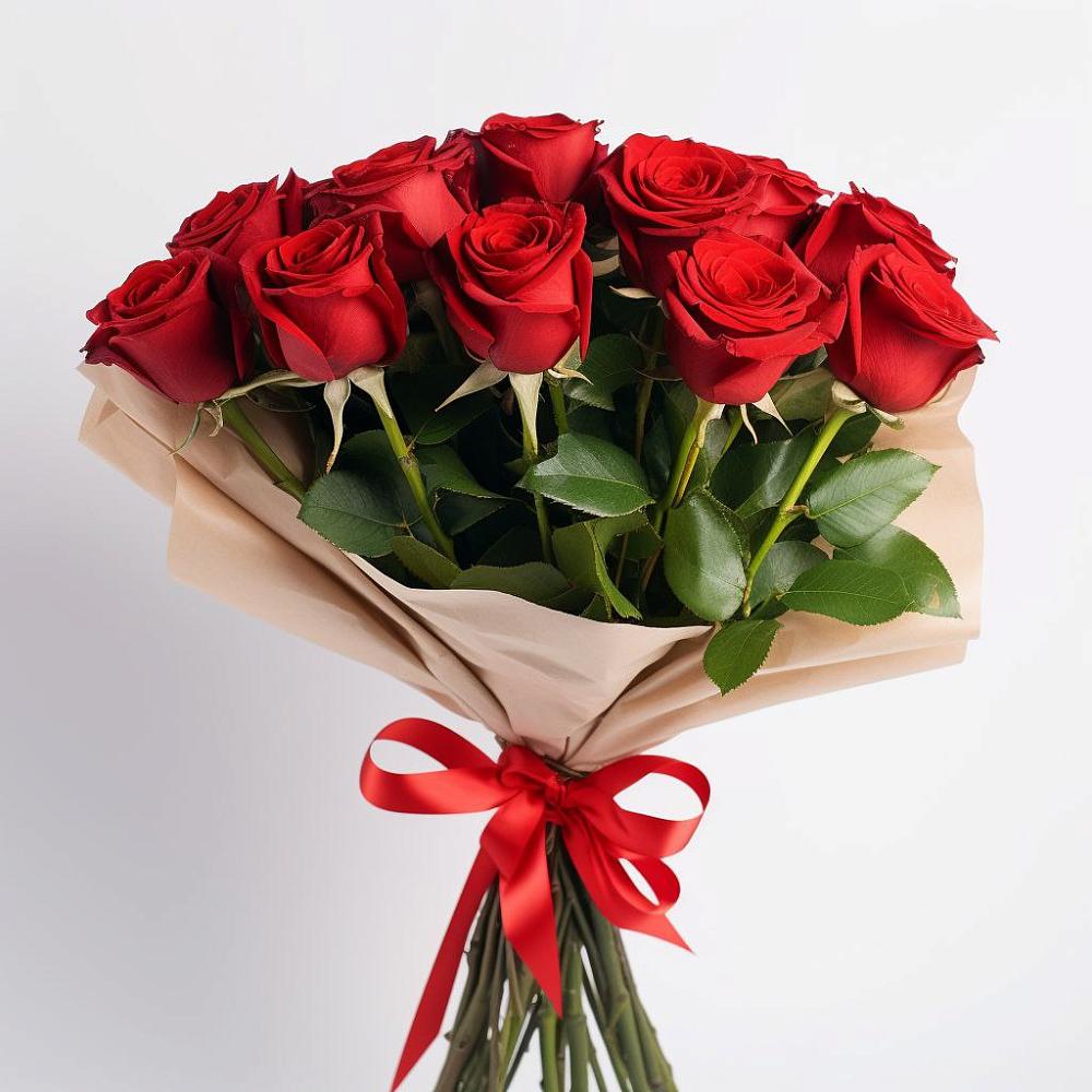 Букет 11 Красных роз Эдлесс Лав в Аксай