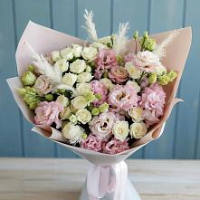 Букет цветов из:  Альстромерии и Розы в Аксай
