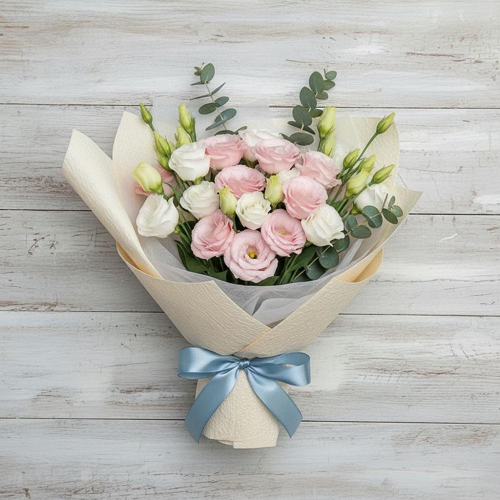 Букет цветов из: Лизиантусы в Аксай